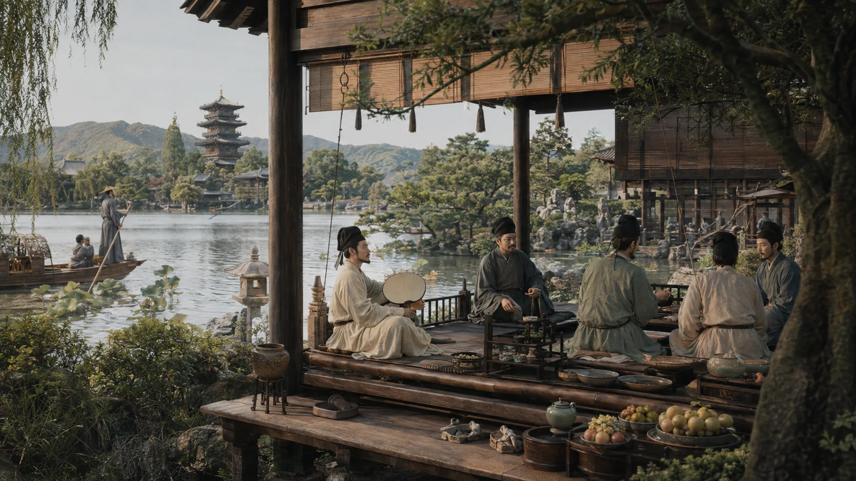 南宋临安节令风物图文化场景