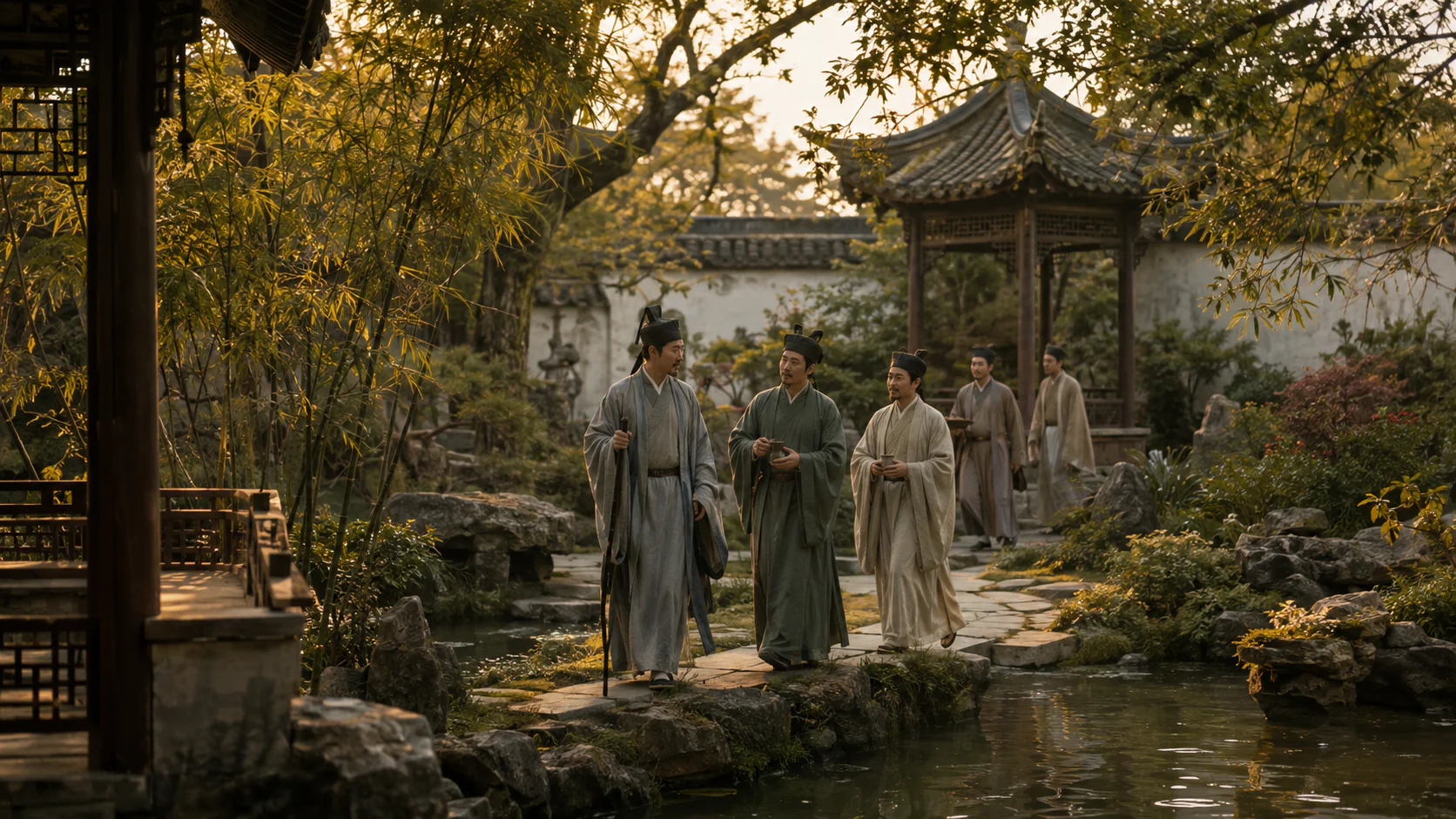 临安市井烟火图文化场景