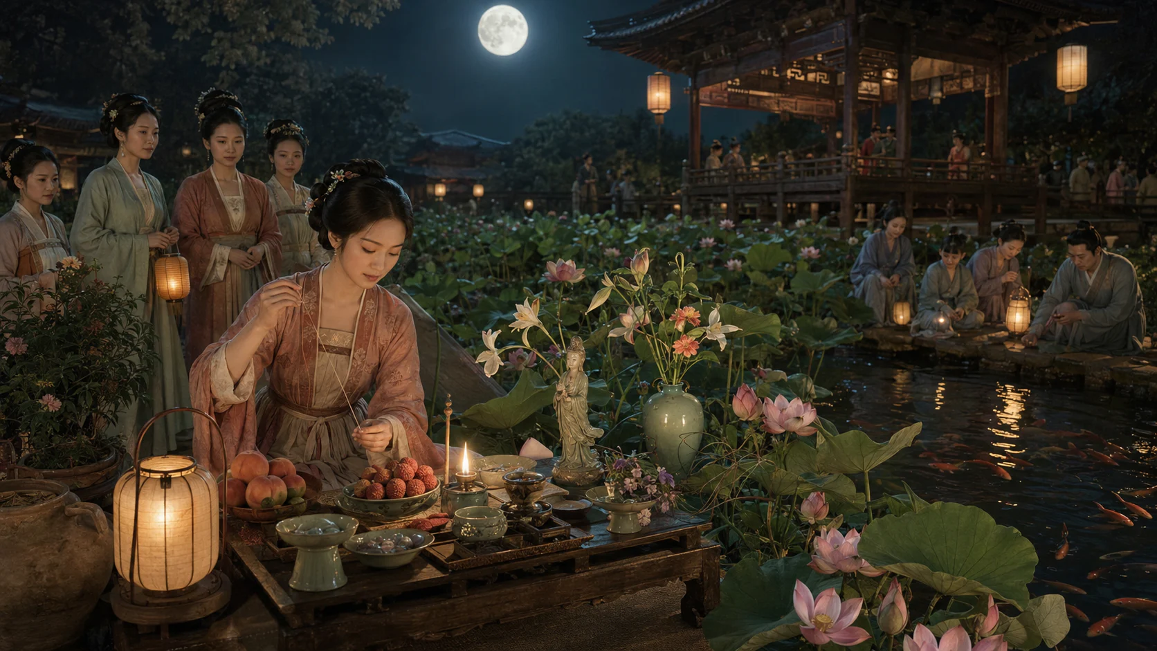 南宋临安节令风物图文化场景