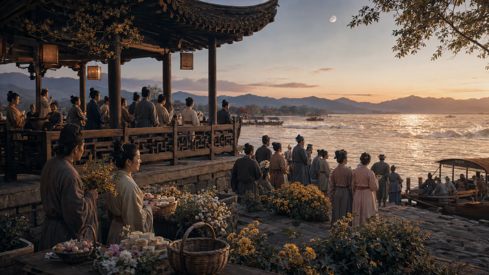 南宋临安节令风物图文化场景