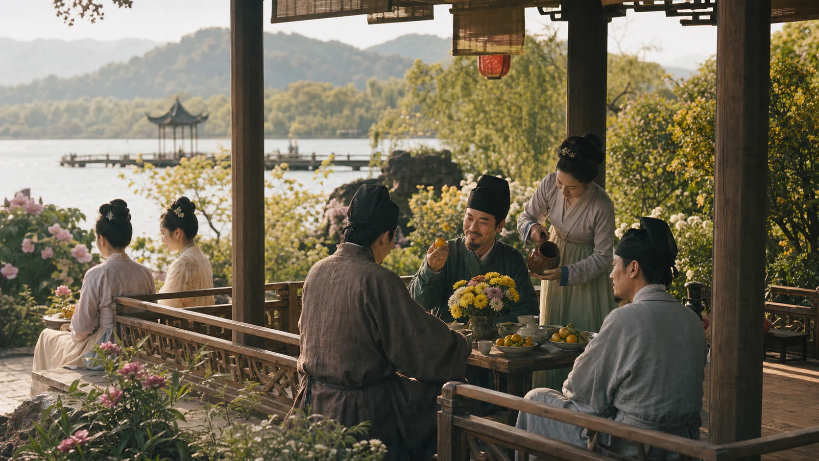 南宋临安节令风物图文化场景