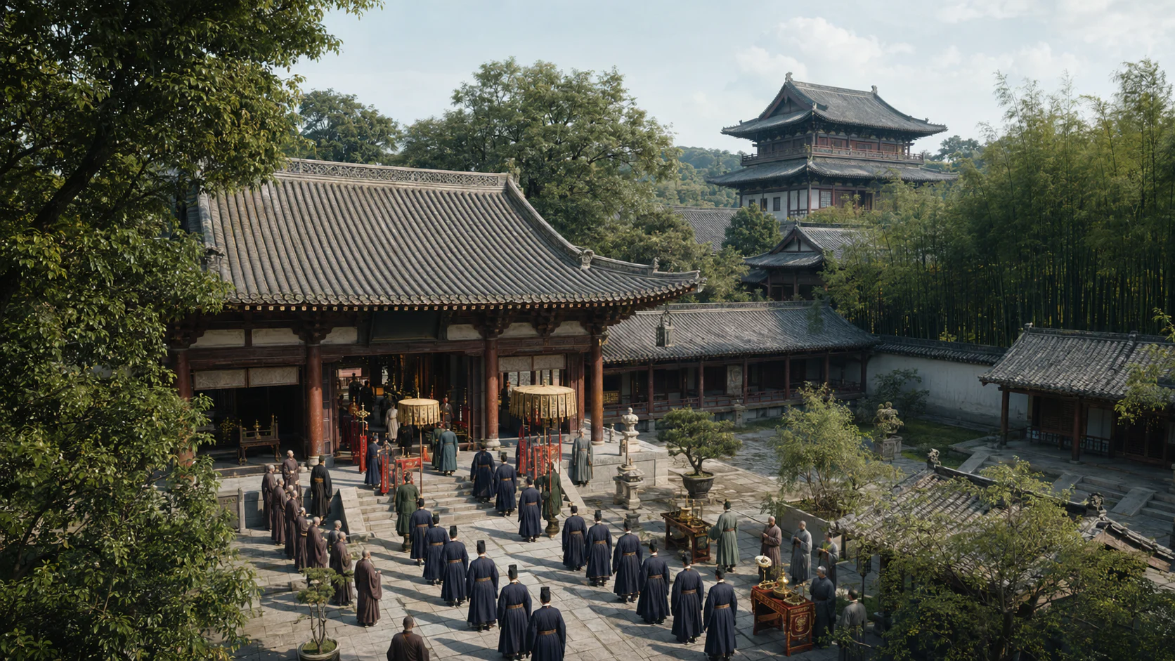 南宋宫廷典礼复原图文化场景