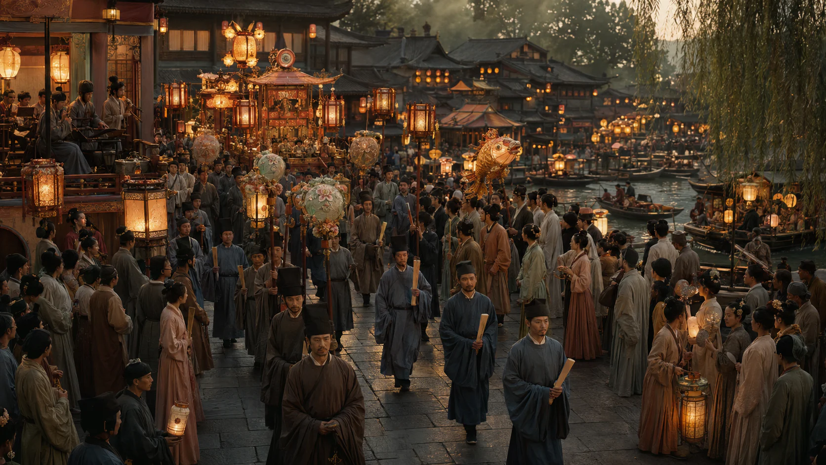南宋临安节令风物图文化场景
