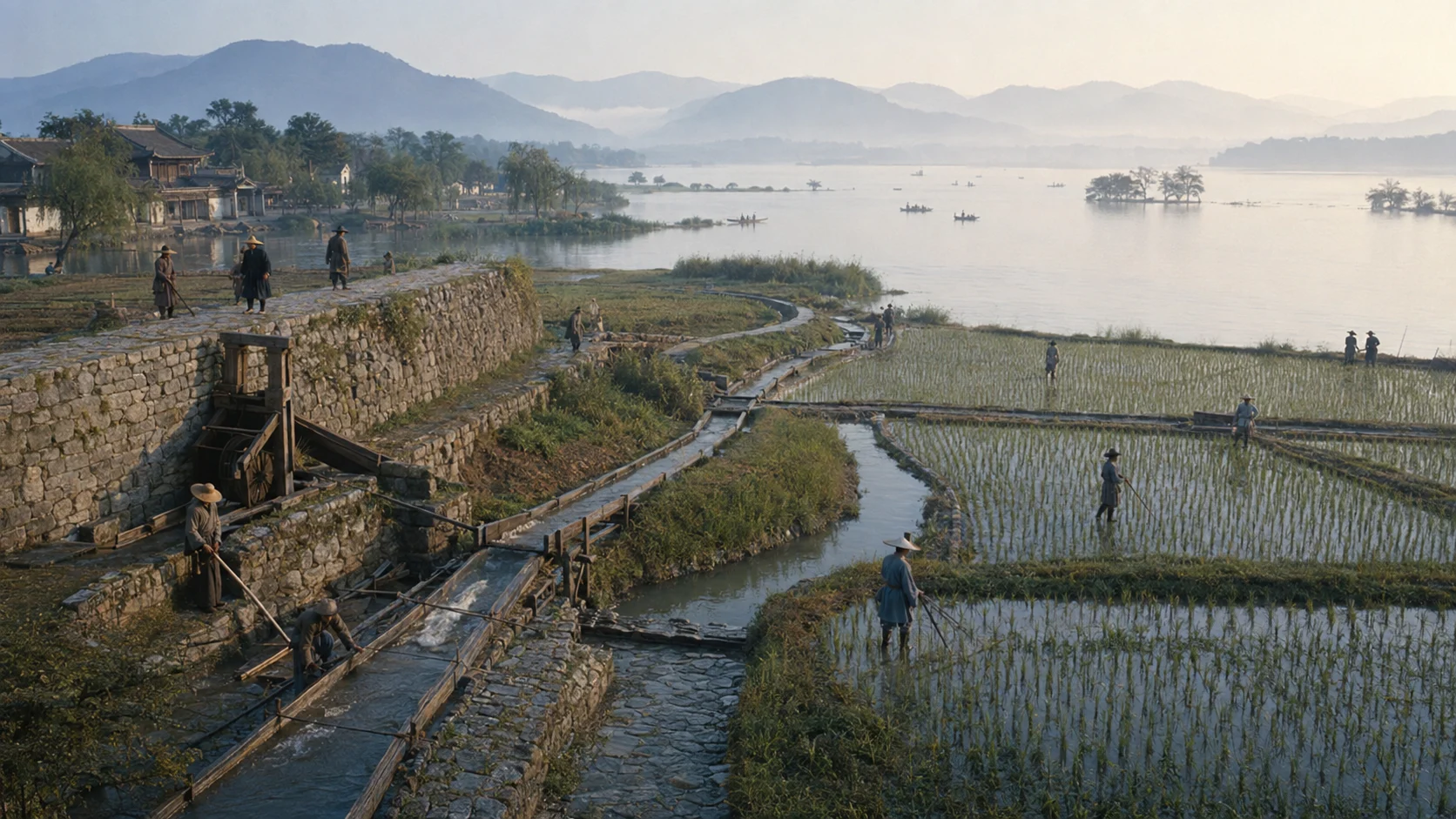 山水胜景复原图文化场景
