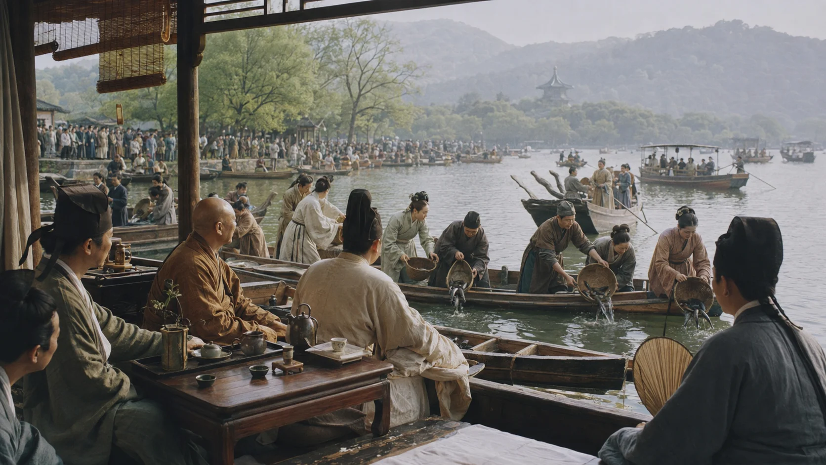 文士雅集图文化场景