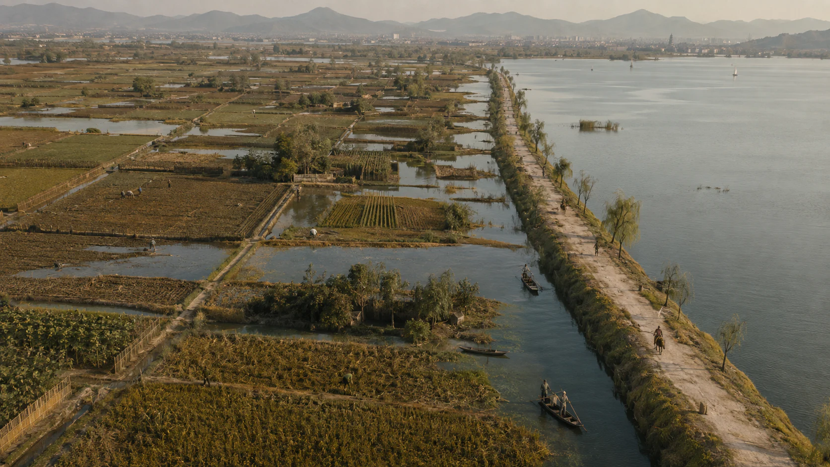 山水胜景复原图文化场景